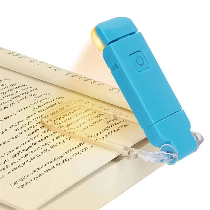 LED USB Rechargeable Book Light Reading Light Eye Protection Night Light Portable Clip Desk Light Bookmark Read Light Night Lamp